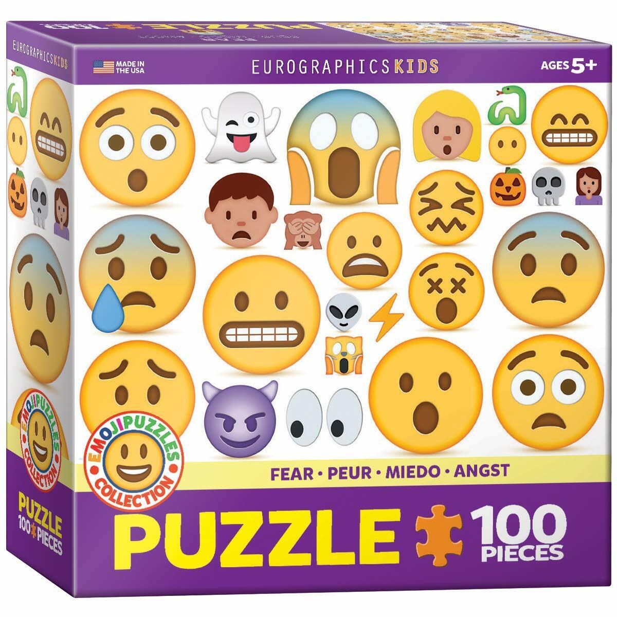 EuroGraphics Fear Emoji Puzzle Jigsaw Puzzle (100-Piece)