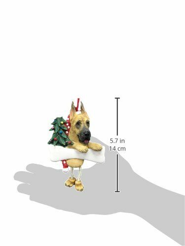 Great Dane Ornament with "Dangling Legs" Hand Painted and Easily Personalized