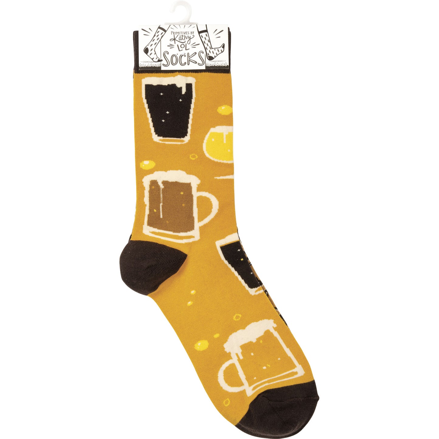 Primitives by Kathy Socks - Socks - Beer & Pretzels, One Size Fits Most