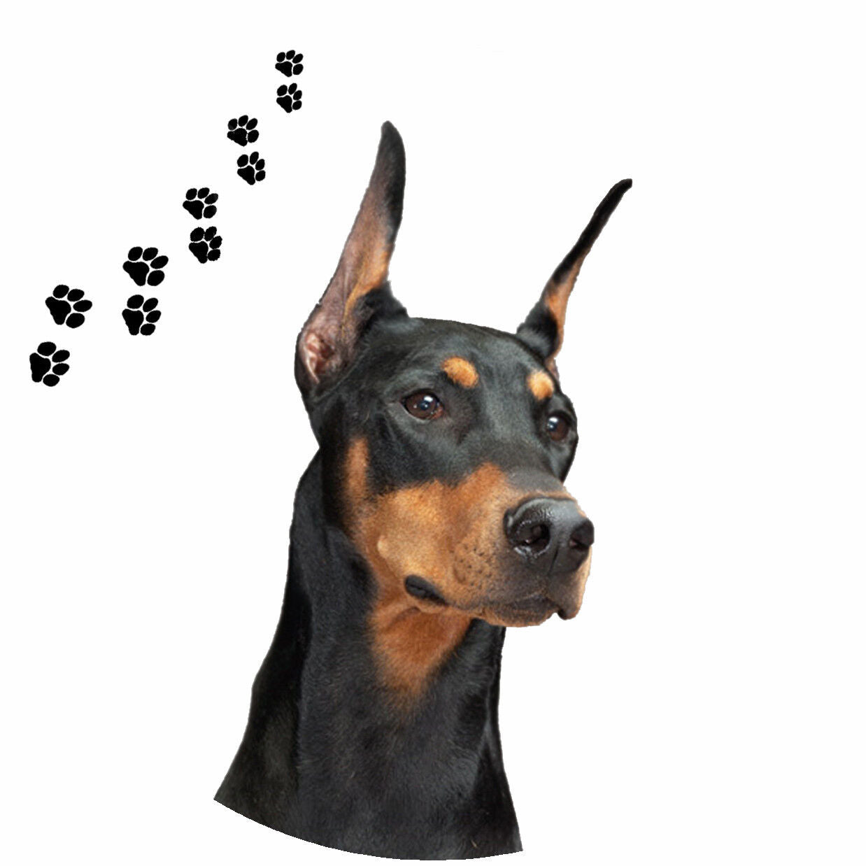 Andreas Round Silicone Mat Jar Opener, Doberman Dog, 6.25 Inch