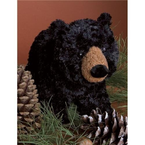 Douglas Toys Charcoal Black Bear Plush Stuffed Animal, 10"