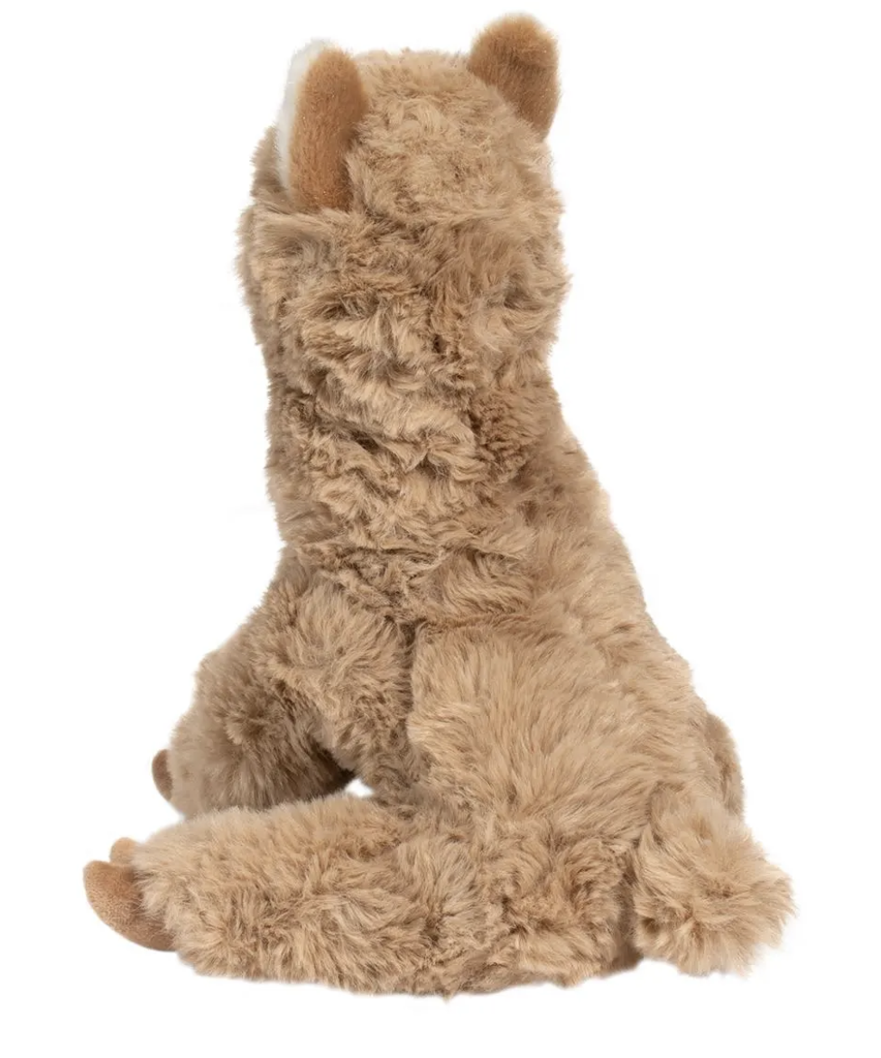 Douglas Pete Alpaca Plush Stuffed Animal Toy, 9" tall sitting