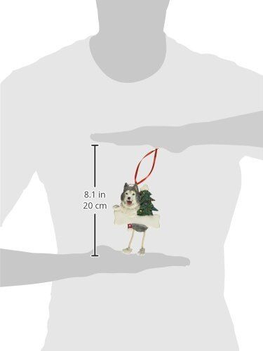 Siberian Husky Ornament "Dangling Legs" Hand Painted and Easily Personalized