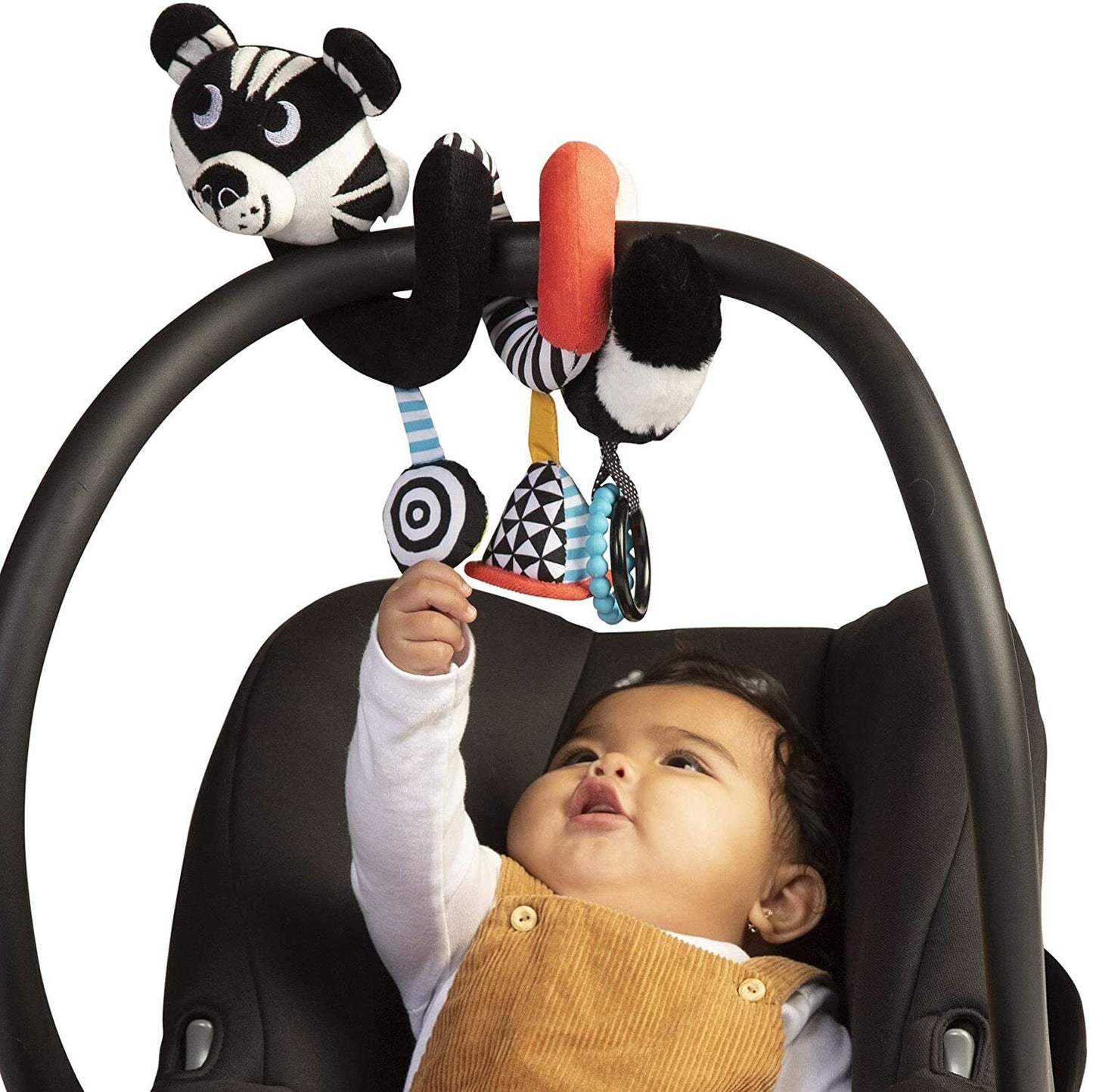 Manhattan Toy Wimmer Ferguson Tiger Spiral Toy with Rattle, Mirror, Teethers