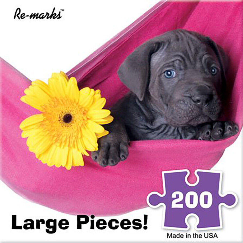Re-Marks 200 Piece Black Lab Pup in a Swing Puzzle