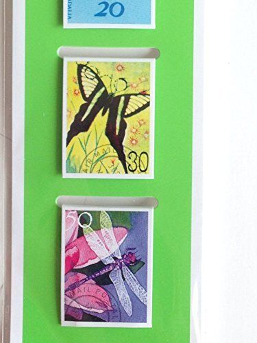 Nature Stamps Butterfly, Ladybug Magnetic Page Clips Set of 4 by Re-marks