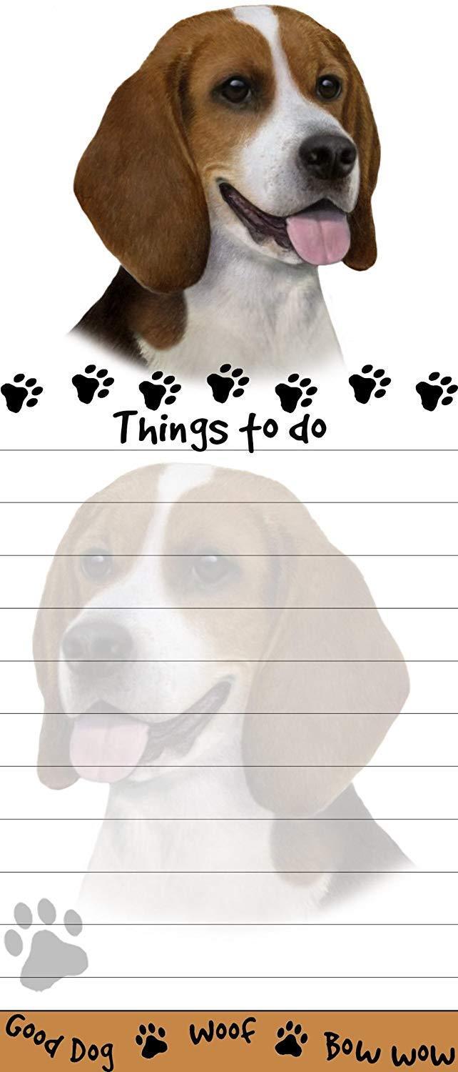 "Beagle Magnetic List Pads" Uniquely Shaped Sticky Notepad