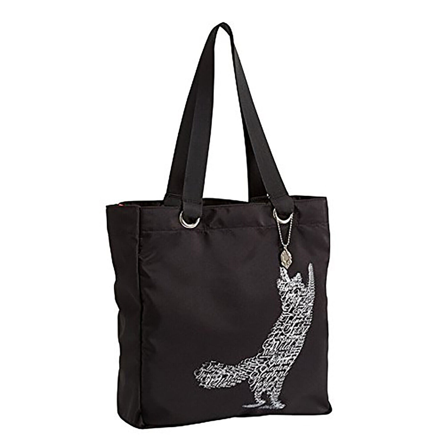 Enesco Wild About Words Playful Cat Tote Bag, 14"