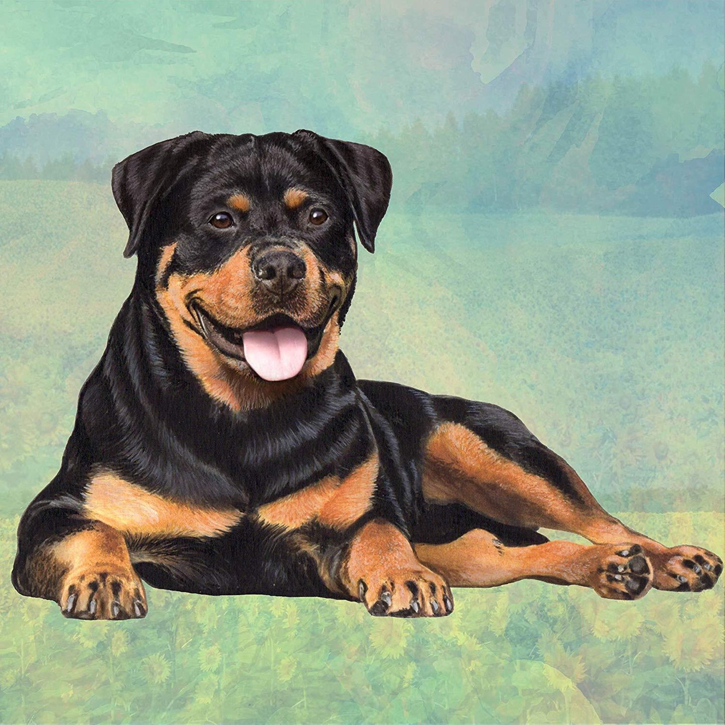 Rottweiler Tabletop Drink Coaster (1)