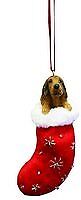 Irish Setter Stocking Ornament w "Santa's Little Pals" Hand Painted