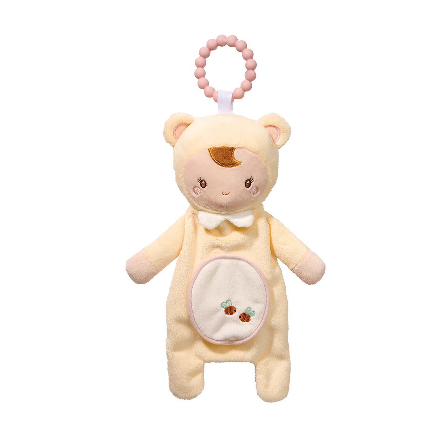 Douglas Baby Yellow Pajama Baby Teether Plush Stuffed Animal Toy, 6"