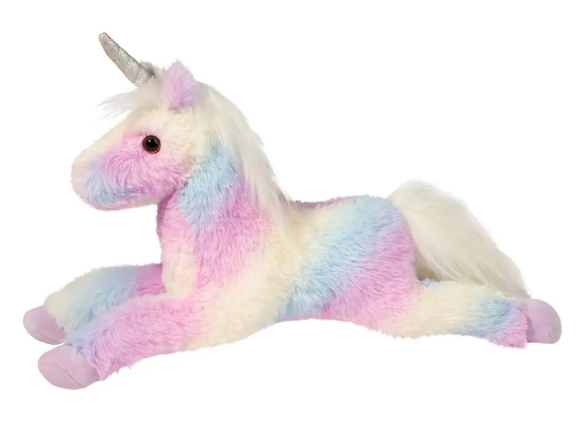 Douglas Anita Rainbow Unicorn Plush Stuffed Animal, 19.5"