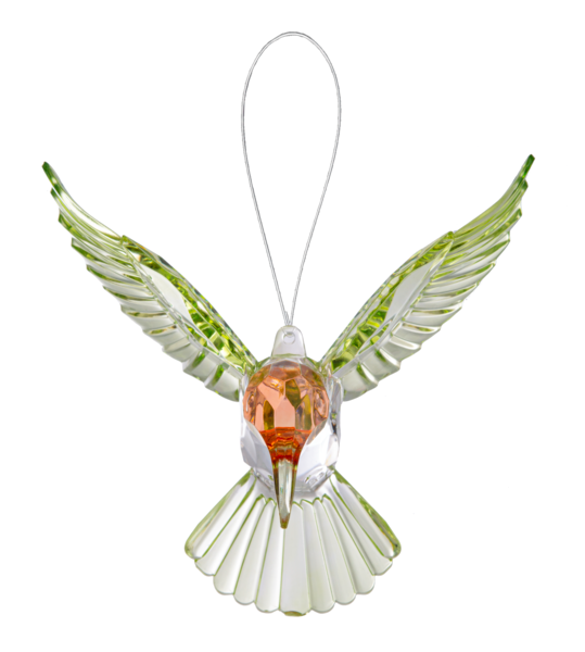 Crystal Expressions Ganz Red Throated Hummingbird Ornament, ACRY-950, 4.5"