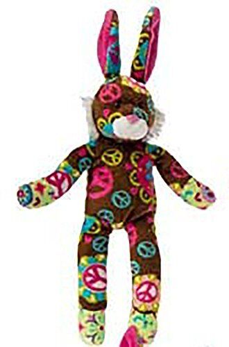Print Pizzazz Little Sock Bunnies Chocolate Peace Brown, 9"