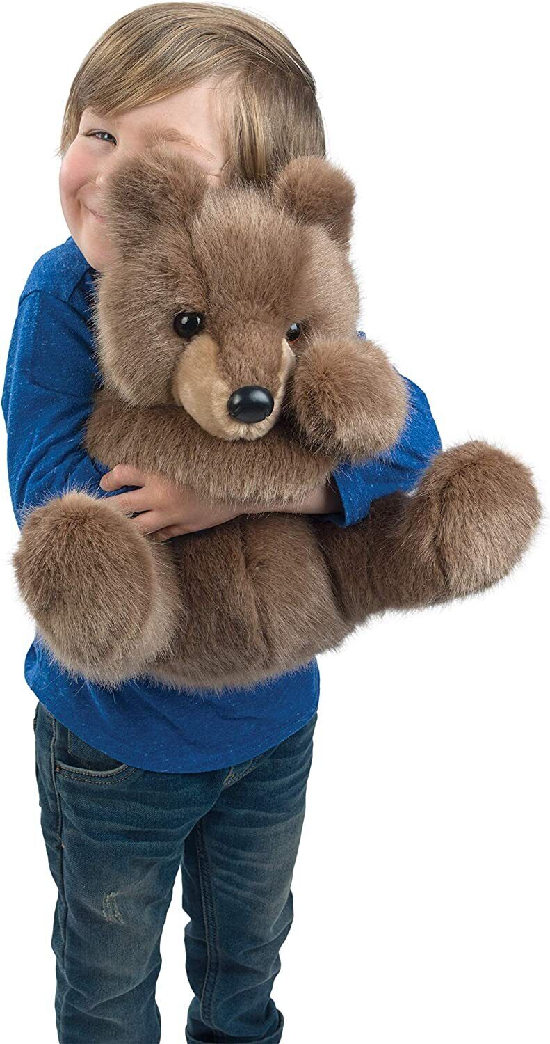 Douglas Lincoln Brown Bear Cub Plush Stuffed Animal, 14" sitting