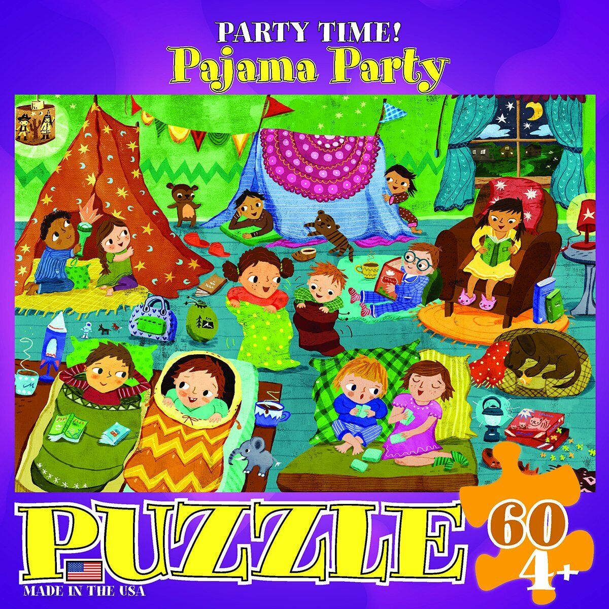 EuroGraphics Party Time Pajama Jigsaw Puzzle (60-Piece)