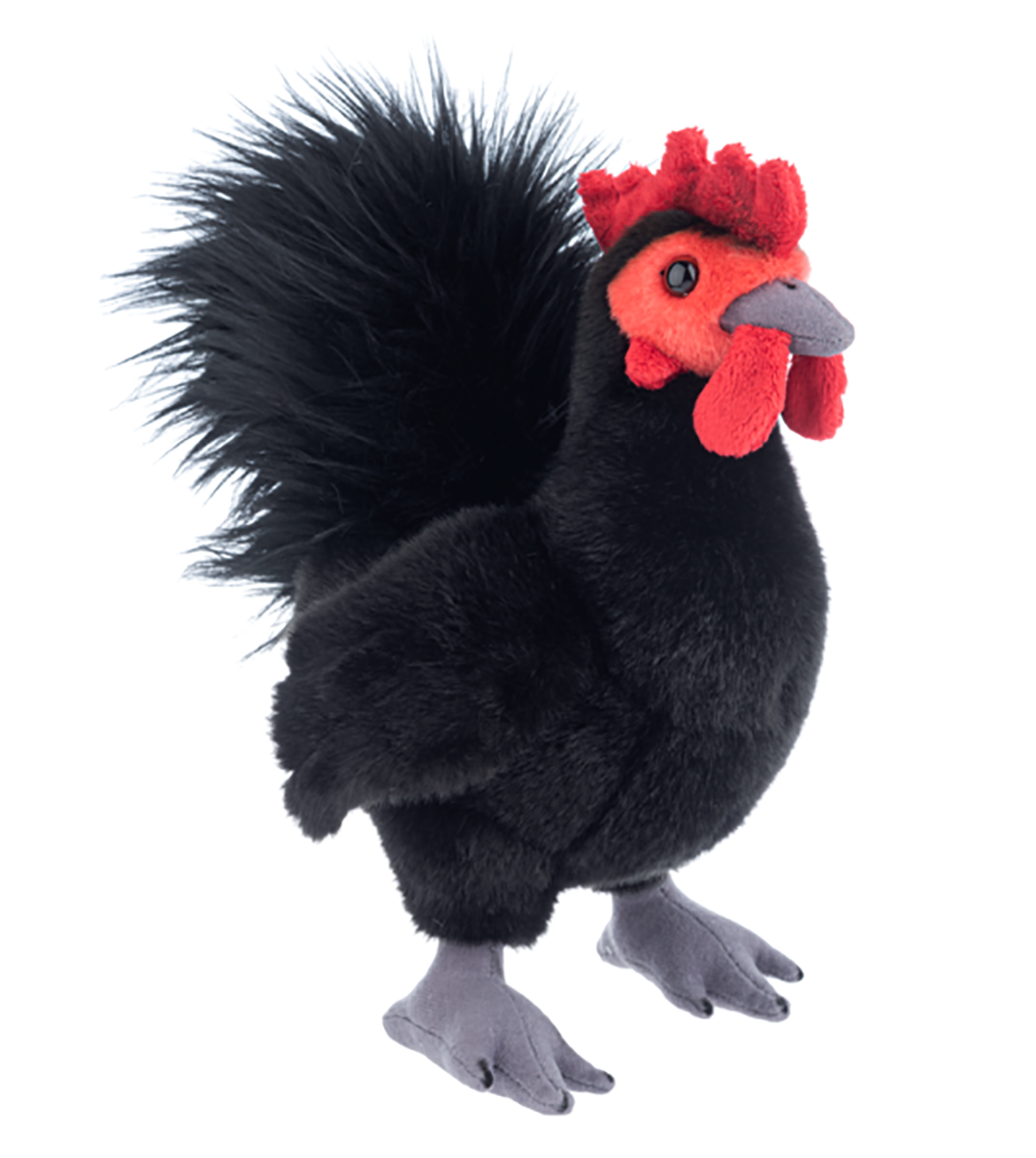Heritage Black Jersey Chicken 12 inch - Stuffed Animal Plush Toy by Ganz