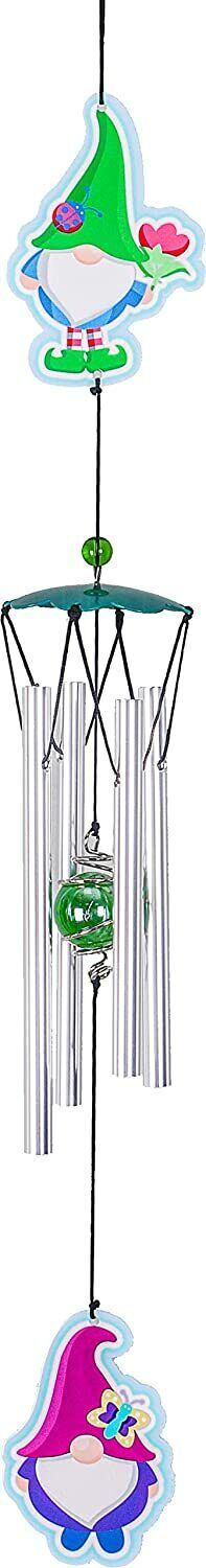Spoontiques Decorative Chimes for Yard and Garden, Gnome Wind Chime, 13500