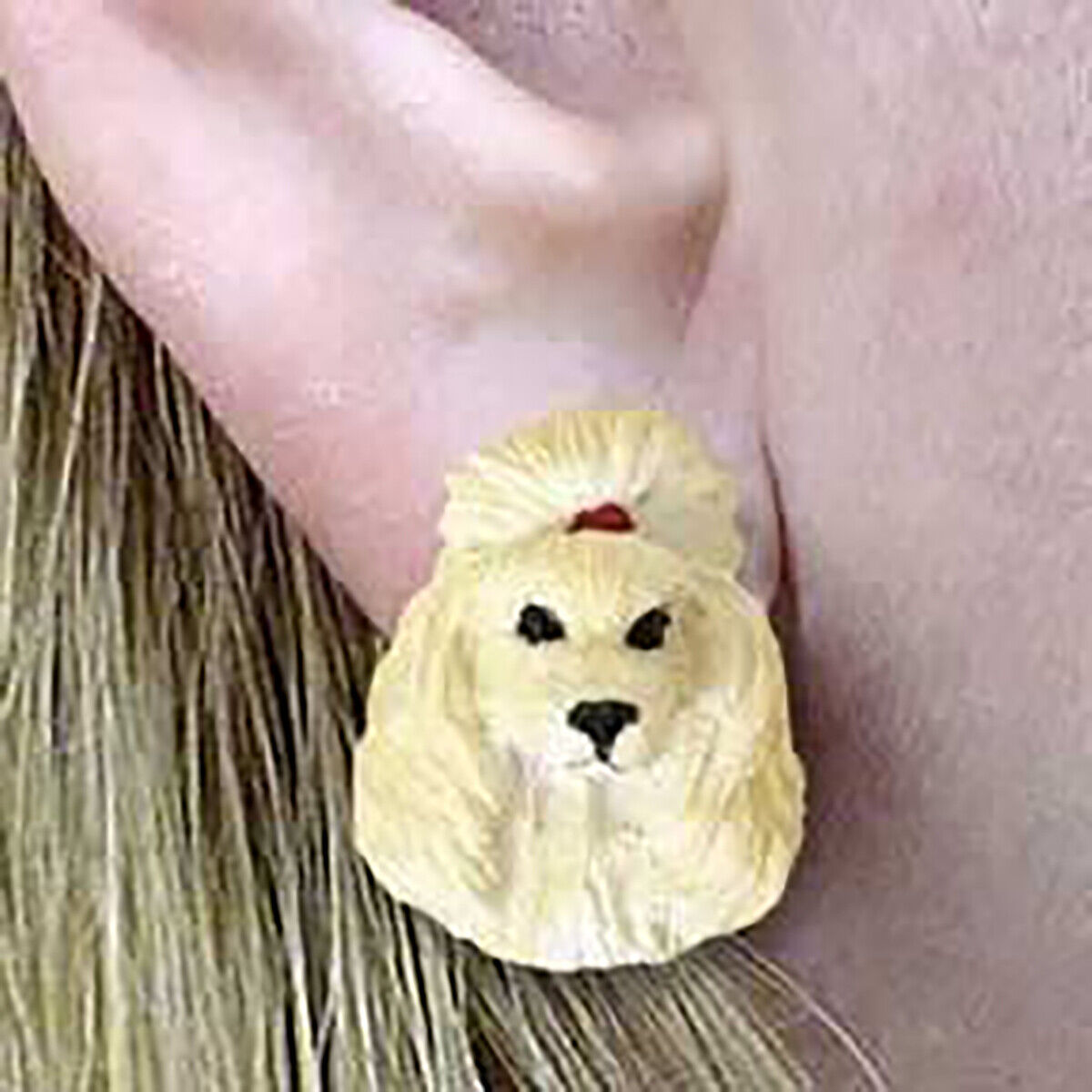 Conversation Concepts Poodle Apricot Earrings Post