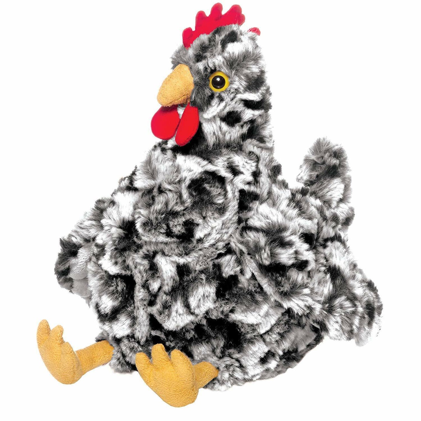 Manhattan Toy Henley Black and White Chicken Stuffed Animal, 9"