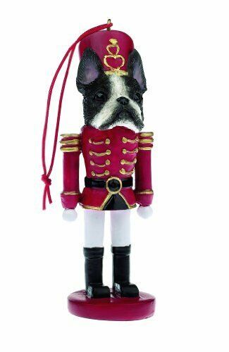 E&S Pets 35358-76 Boston Terrier Nutcracker Soldier Dog Ornament by E&S Imports