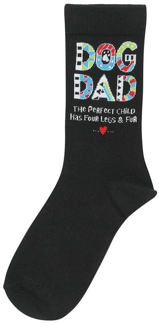 Enesco Our Name Is Mud Cuppa Doodle Dog Dad Socks