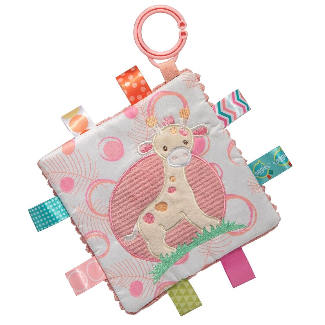 Taggies Crinkle Me Toy with Squeaker & Sensory Tags, Tilly Giraffe, 6.5"