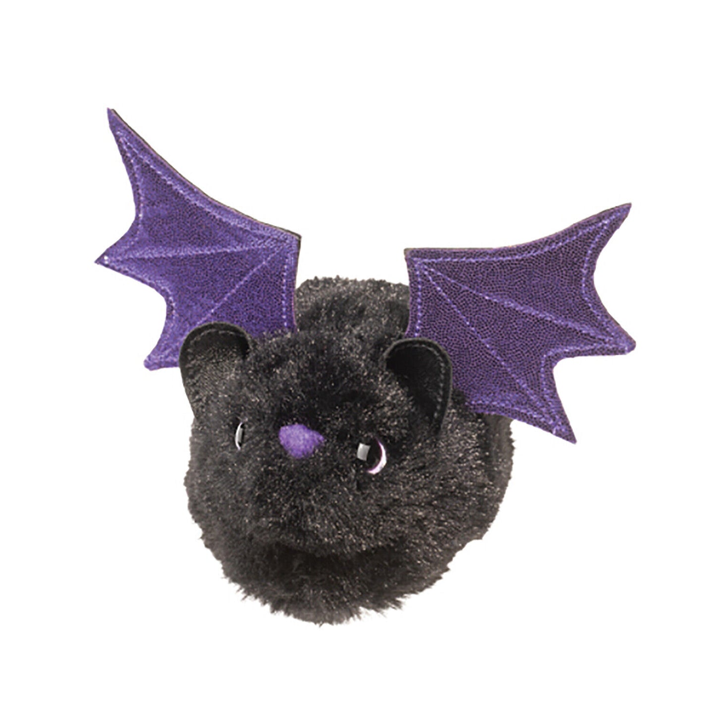 Douglas Halloween Black Bat with Purple Wings Plush Stuffed Animal, 4.5"