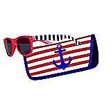 Spoontiques Anchor Sunglasses with Coordinating Soft Sunglass Case