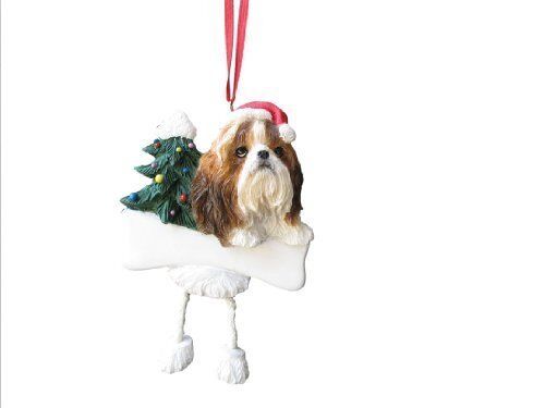 E&S Pets 35356-38 Shihpoo Dangling Dogs Ornament