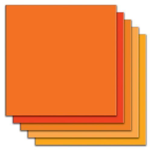 Eeboo Orange Felt Sheets Sun Color, 5 sheets