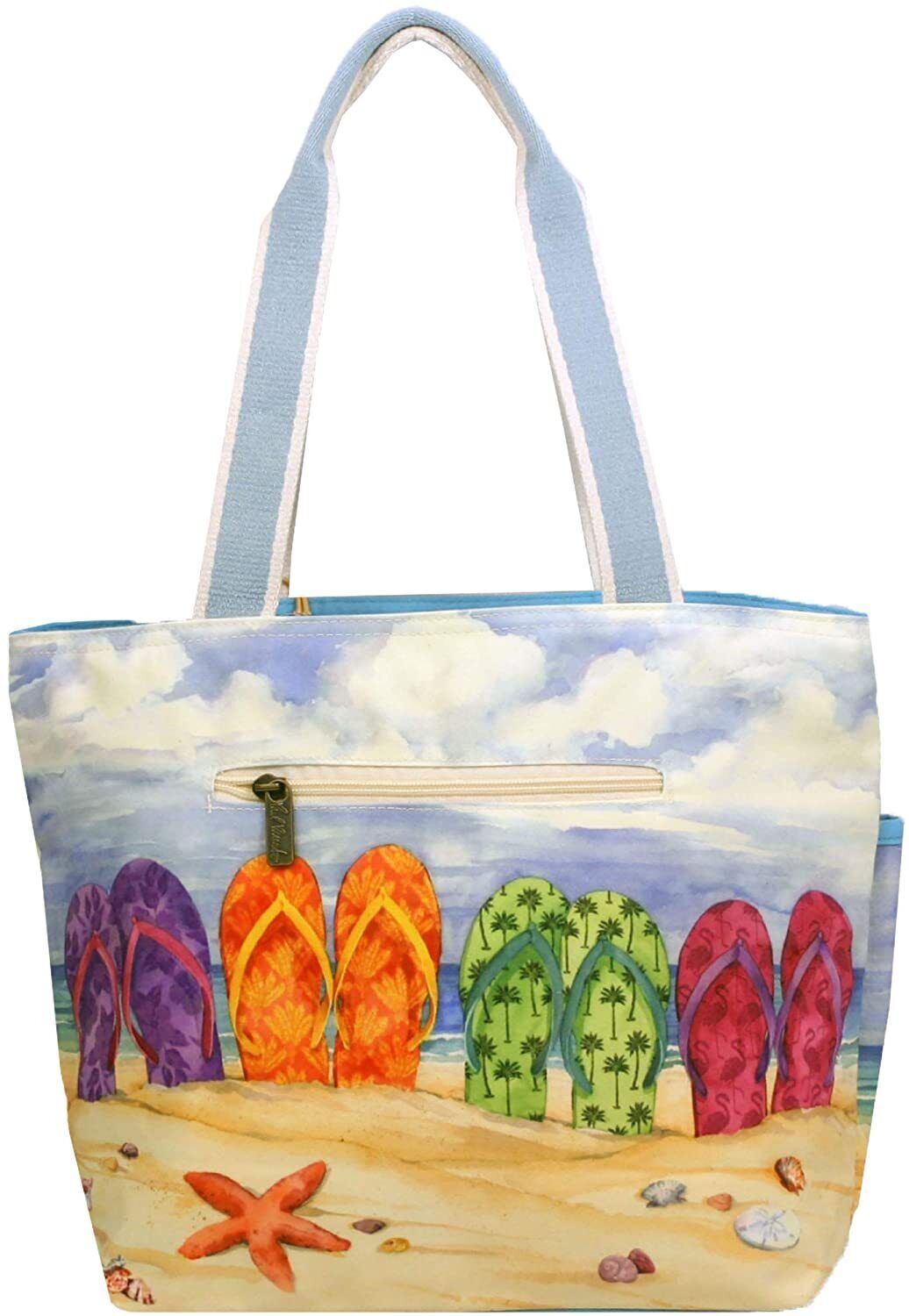 Sun N Sand Paul Brent Flip Flop Utility Tote Bag, 17" x 12"