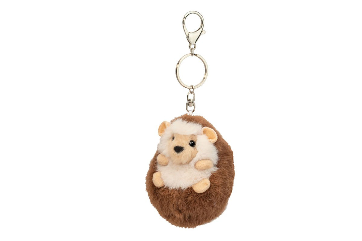 Douglas Toys Plush Stuffed Animal Backpack, Bag Charm, Spunky Hedgehog, 4"