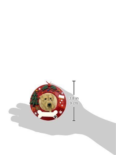 E&S Pets Airedale Terrier Christmas Ornament Wreath Shaped Easily Personalized