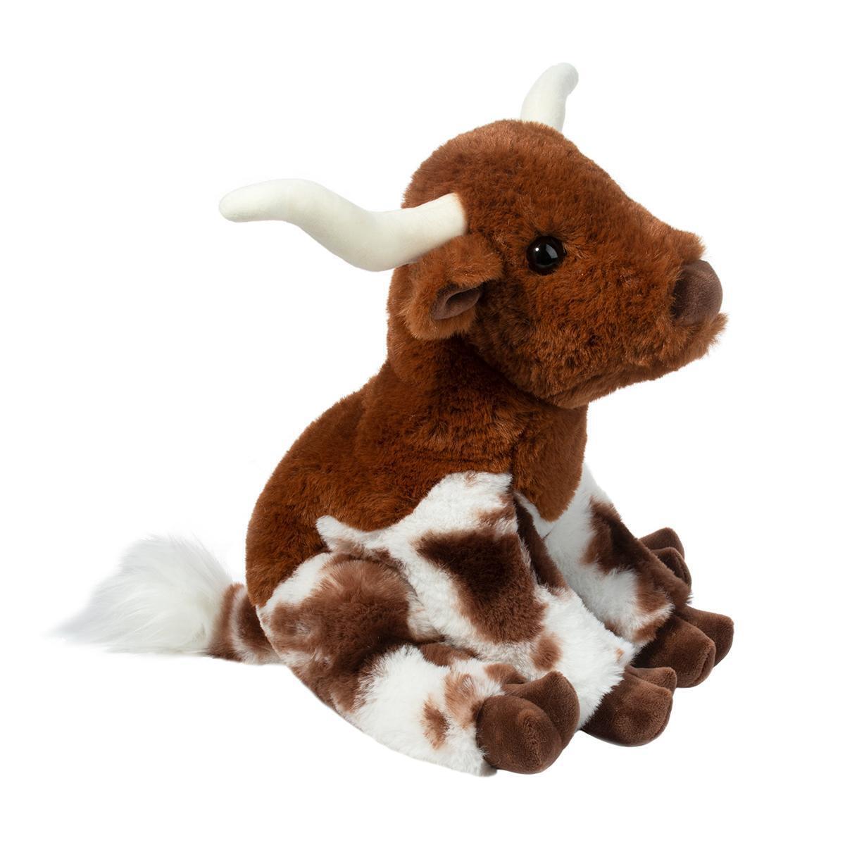 Douglas Bixbie Soft Texas Longhorn Bull Softie Plush Stuffed Animal, 9"