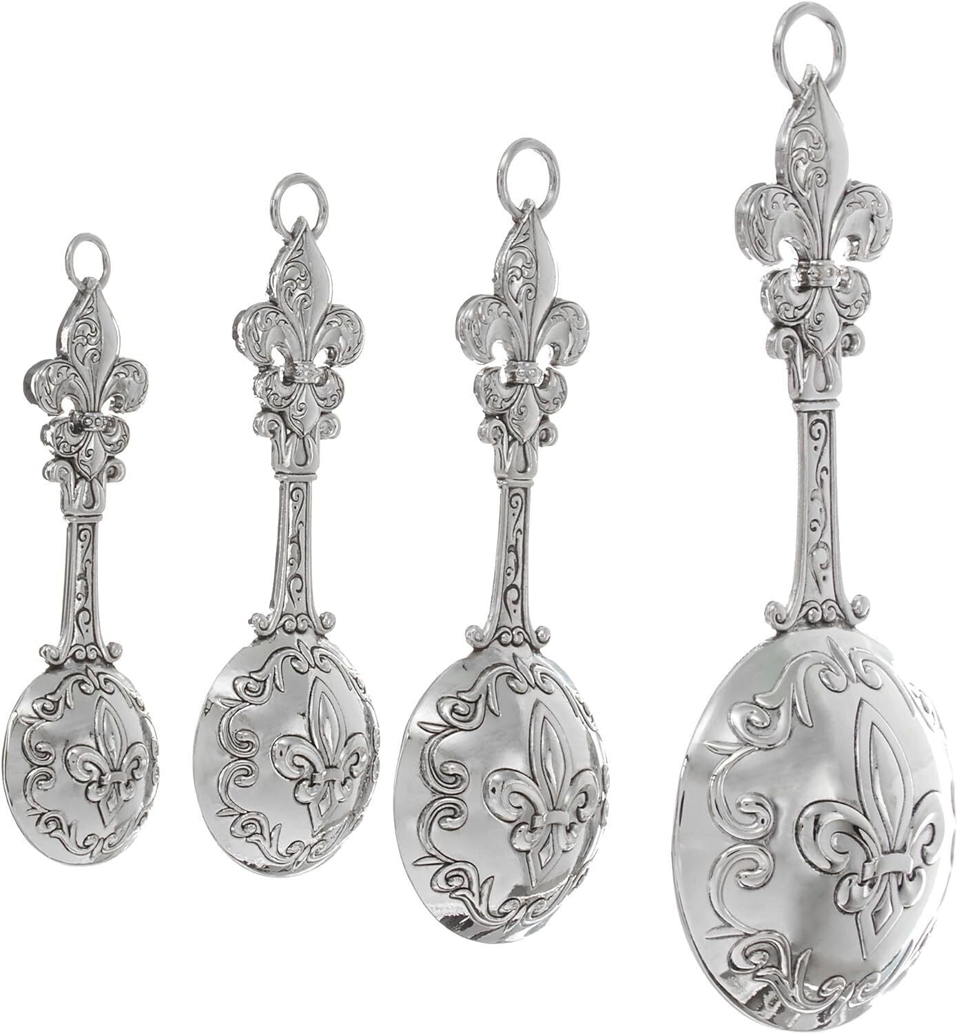 Ganz 4-Piece Set - Fleur De Lis Measuring Spoons