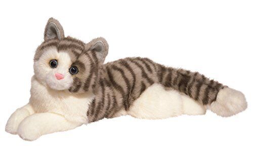 Douglas Toys Smokey Gray Cat Plush Stuffed Animal Toy, 19"