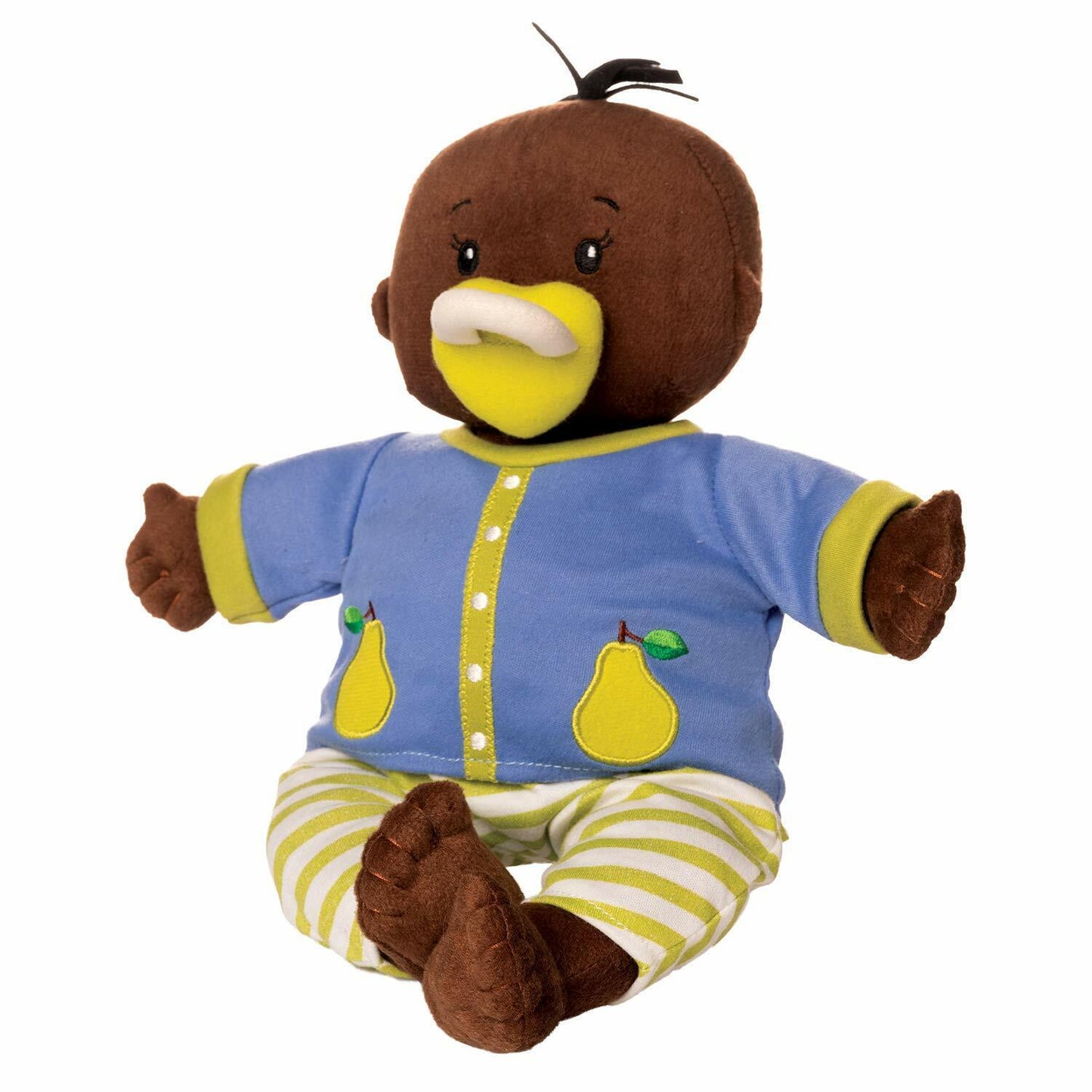 Manhattan Toy Baby Stella Ethnic Brown Doll 15" Soft First Baby Doll