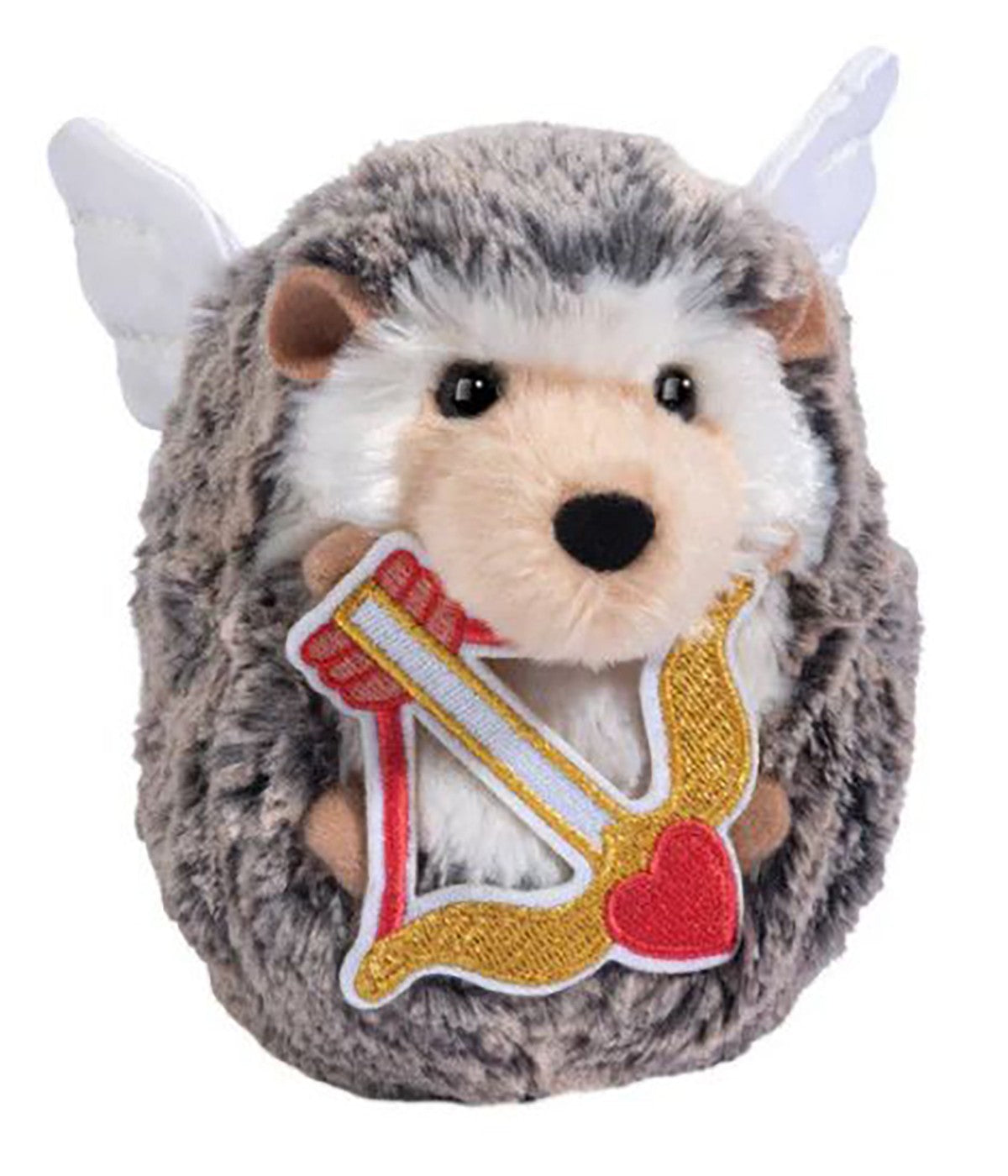 Douglas Cupid Spunky Hedgehog Plush Stuffed Animal with Bow & Angel Wings, 5"