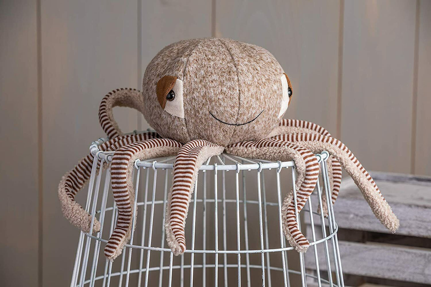 Mary Meyer FabFuzz Stuffed Animal Soft Toy, 14-Inches, Sir Saltz Octopus
