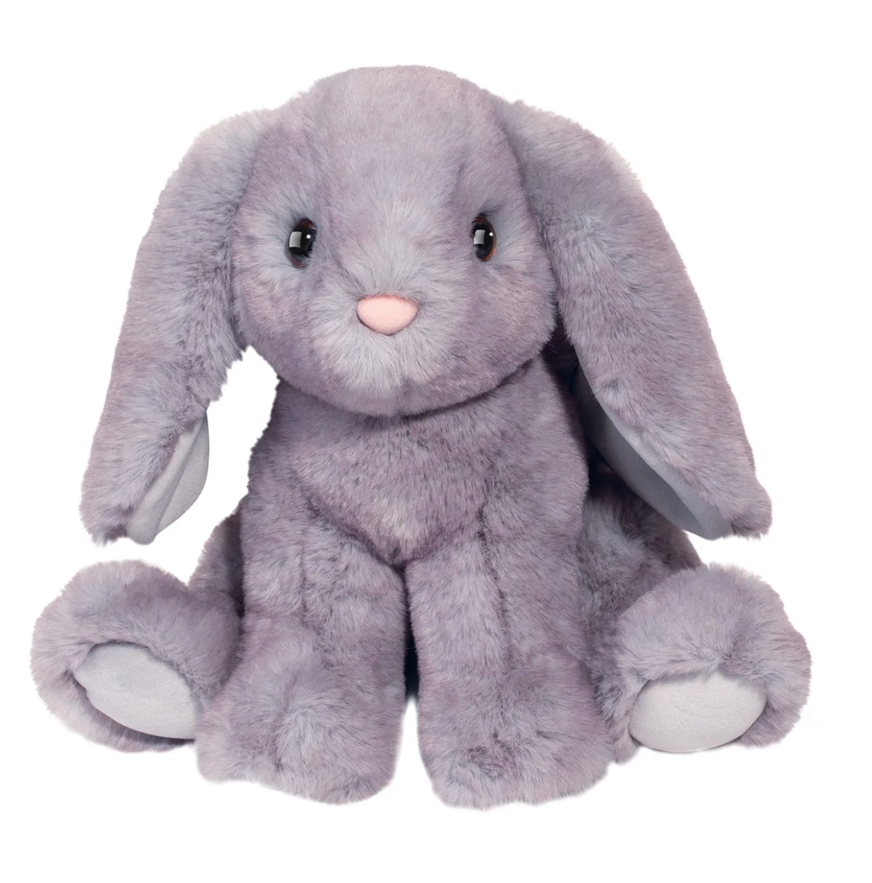 Douglas Toys Vickie Purple Bunny Stuffed Animal Toy, 8" sitting
