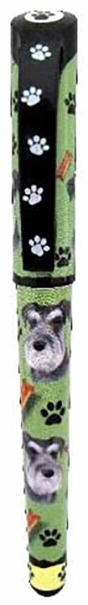 E&S Pets Schnauzer, Uncropped Pen Easy Glide Gel Pen, Refillable