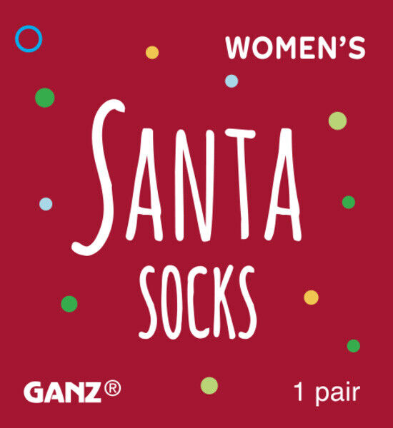 Ganz Santa Socks - Women's (1 pair), One Size Fits Most