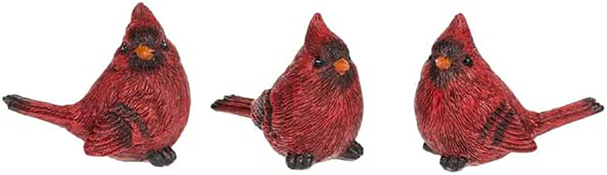 Ganz Cardinal Figurines, Polyresin, 1.50 x 3 x 2.75", Pack of 3