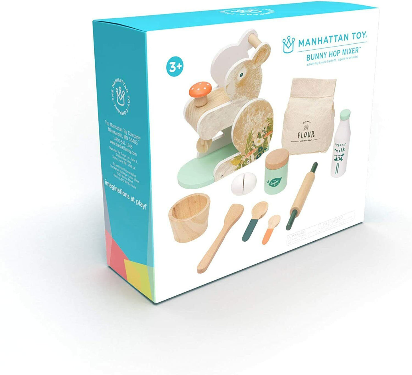 Manhattan Toy Bunny Hop Mixer Toddler & Kids Pretend Play Cooking Toy Set