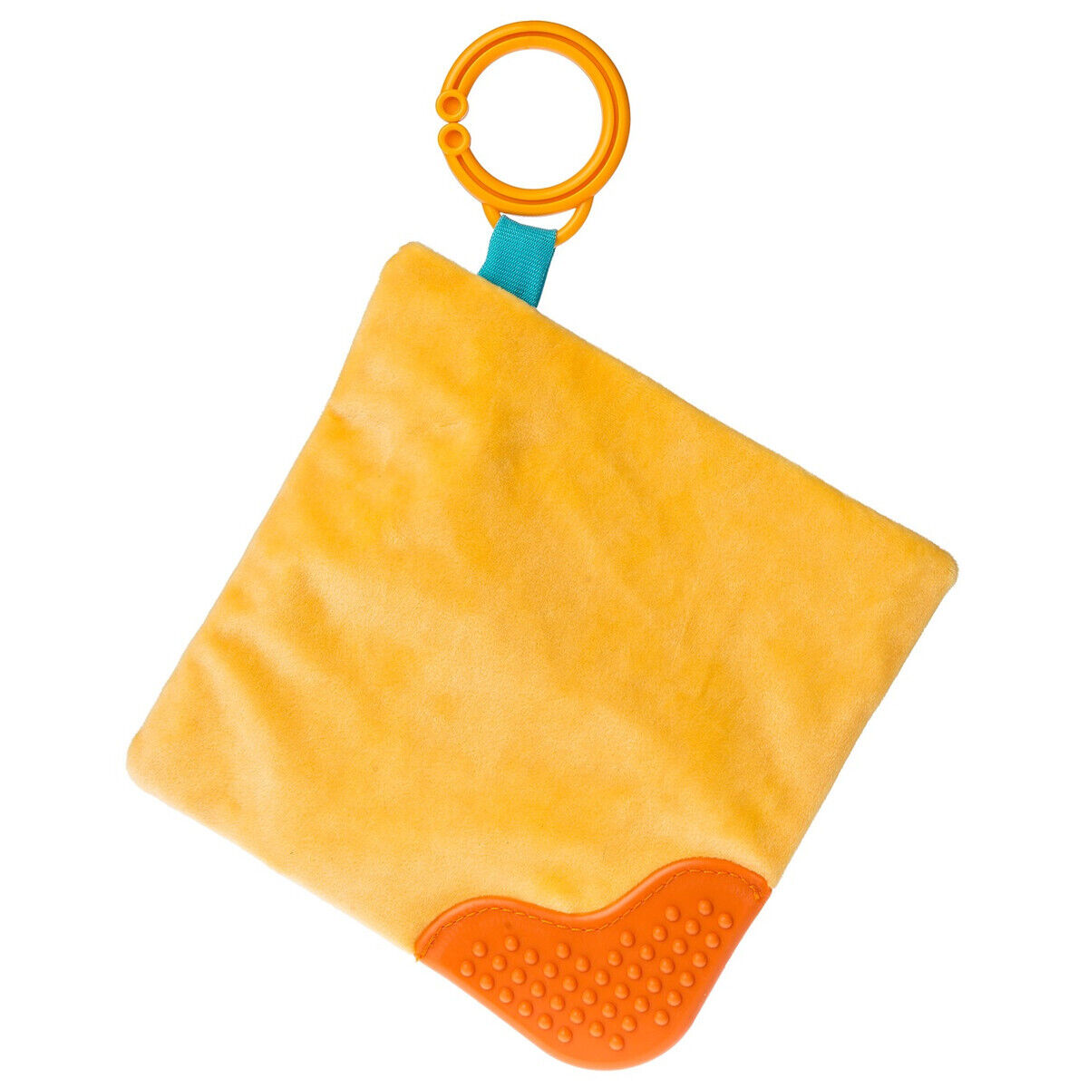 Mary Meyer Sweet Soothie Crinkle Teether Toy and Squeaker, 6 x 6", Croissant