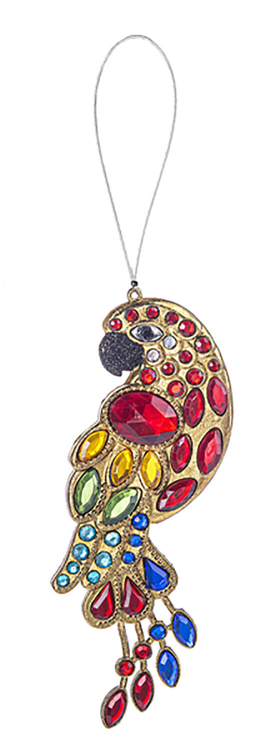 Ganz Radiant Parrot Acrylic Crystal Ornament/Suncatcher, 4.5"