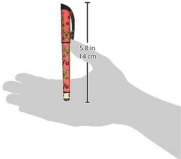 E&S Pets Black Dachshund Pen Easy Glide Gel Pen, Refillable with A Perfect Grip