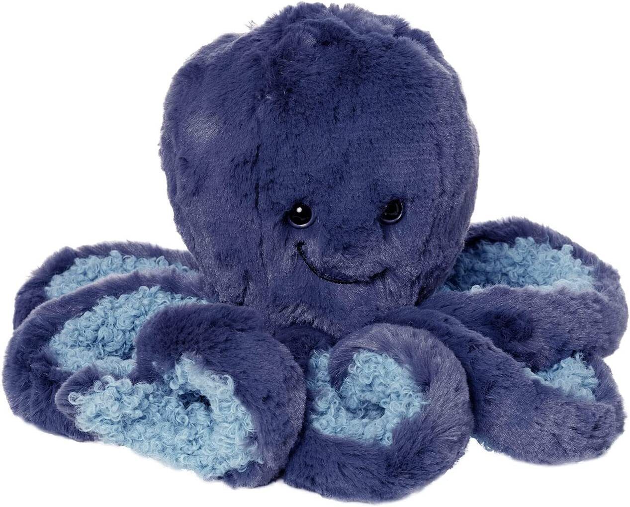 Manhattan Toy Navy Blue Octopus 12" Ocean Sea Life Stuffed Animal Toy