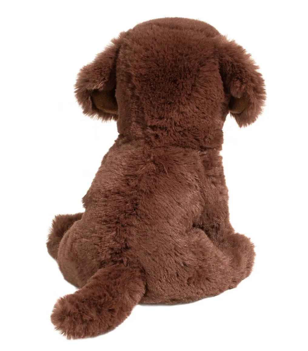 Douglas Mini Harlie Soft Chocolate Lab Plush Stuffed Animal, 6" sitting